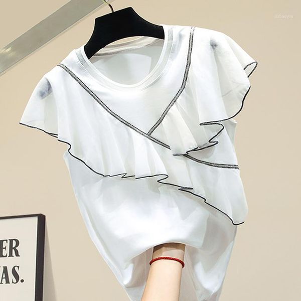 ruffles black white cotton short sleeve t shirt women modis tee shirt femme 2020 summer new arrival korean tshirt1
ruffles black white cotton short sleeve t shirt women modis tee shirt femme 2020 summer new arrival korean tshirt1
