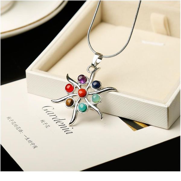 1pc colourful seven chakras jewelry pendant necklace mineral healing crystals rose quartz meditation holiday party jllhly, Black
1pc colourful seven chakras jewelry pendant necklace mineral healing crystals rose quartz meditation holiday party jllhly, Black