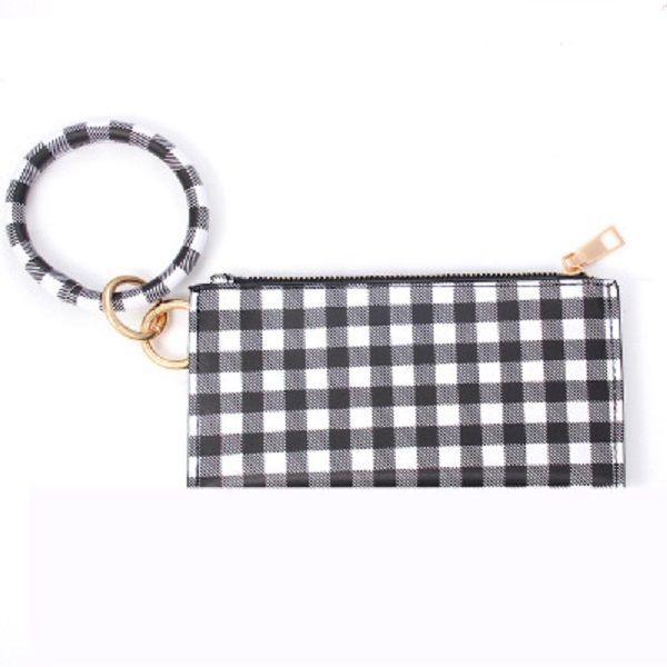 black white squares pu leather tassel bracelet double layer women keychain wallet card bag mobile phone bag clutch wallet designer handbags
black white squares pu leather tassel bracelet double layer women keychain wallet card bag mobile phone bag clutch wallet designer handbags