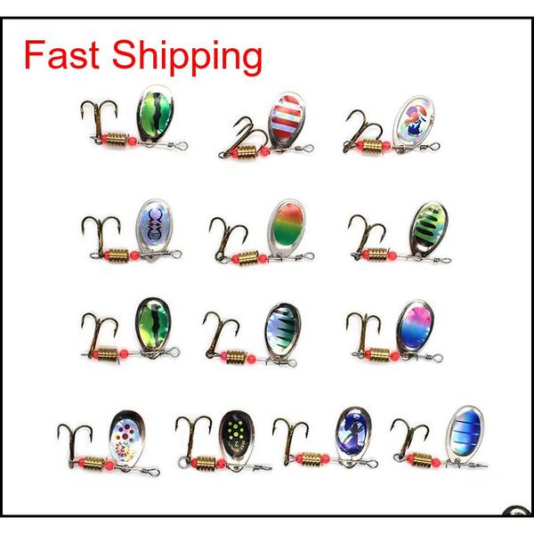 10pcs multicolor 6cm 3.5g spinner fishing hooks fishhooks 6# hook metal baits & lures artificial bait pesca fishing tackl uoh abc2007
10pcs multicolor 6cm 3.5g spinner fishing hooks fishhooks 6# hook metal baits & lures artificial bait pesca fishing tackl uoh abc2007