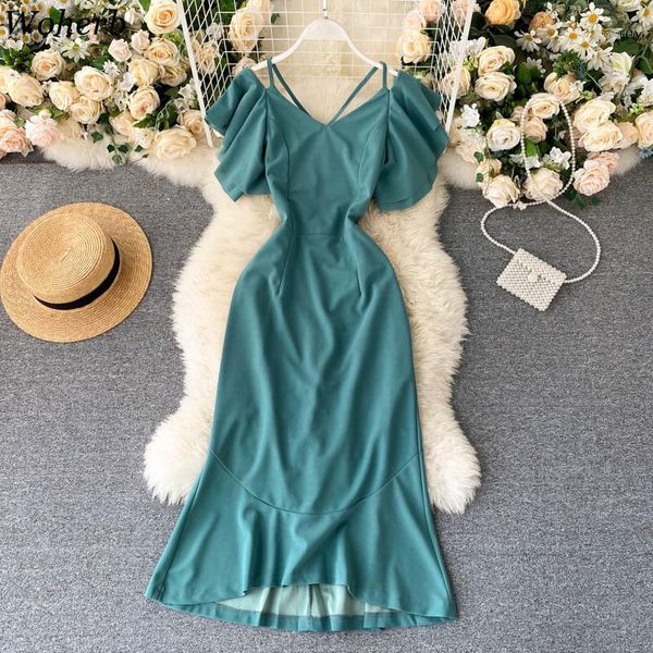 woherb korean style summer backless dresses solid a-line bandage pencil party dress elegant vestidos 2021 robe women1, Black;gray
woherb korean style summer backless dresses solid a-line bandage pencil party dress elegant vestidos 2021 robe women1, Black;gray
