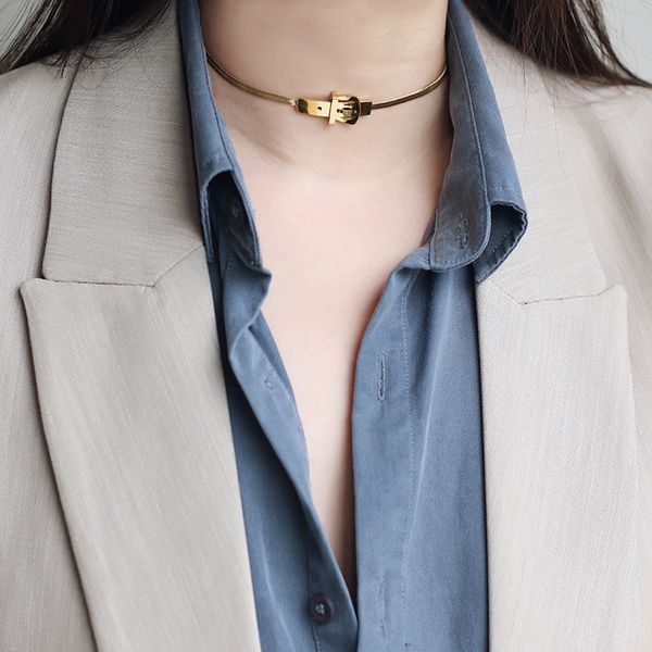 fashion 2021 belt buckle snake bone necklace neck chain 18k gold and silver, Golden;silver
fashion 2021 belt buckle snake bone necklace neck chain 18k gold and silver, Golden;silver