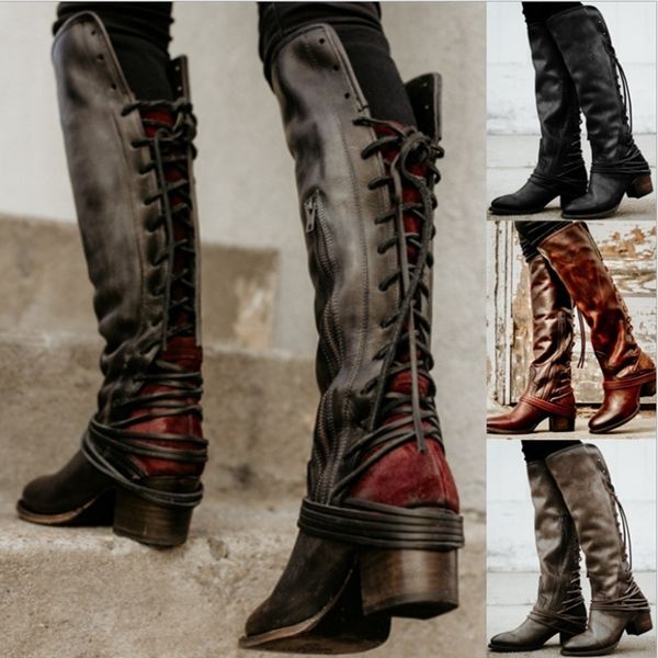 new retro women's boots embroidered square toe leather high boots side zipper knight martin boots warm low heel plus size women shoes, Black
new retro women's boots embroidered square toe leather high boots side zipper knight martin boots warm low heel plus size women shoes, Black