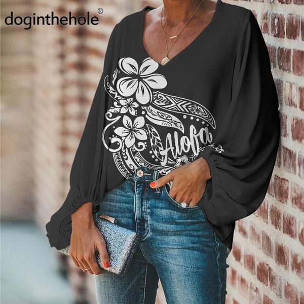 women's blouses & shirts doginthehole 2021 autumn women casual loose hawaii polynesian flower hloha print v-neck chiffon blouse for la, White
women's blouses & shirts doginthehole 2021 autumn women casual loose hawaii polynesian flower hloha print v-neck chiffon blouse for la, White