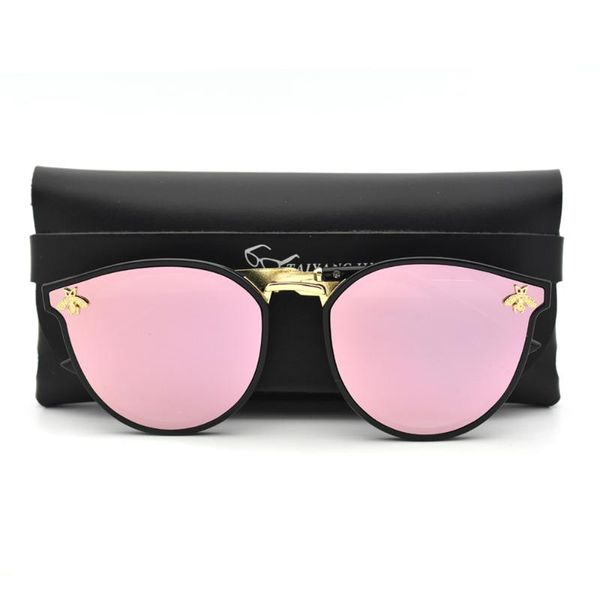 Fashion Cat Eye Sunglasses Women Designer Classic Bee Sun Glasses For Men Gradient Shades Female Sunglass With Case, White;black
Fashion Cat Eye Sunglasses Women Designer Classic Bee Sun Glasses For Men Gradient Shades Female Sunglass With Case, White;black