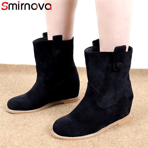 boots smirnova 2021 fashion cowboy western women flock casual shoes comfortable autumn winter ankle woman big size, Black 
boots smirnova 2021 fashion cowboy western women flock casual shoes comfortable autumn winter ankle woman big size, Black