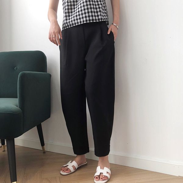 2021 new spring casual pure color high waist straight chic women ankle length pants female trousers py9i, Black;white
2021 new spring casual pure color high waist straight chic women ankle length pants female trousers py9i, Black;white