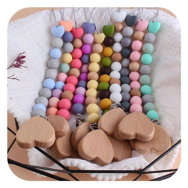 pacifiers# 10 colors love heart wood pacifier clip baby diy creative chain cartoon silicone beads holders1
pacifiers# 10 colors love heart wood pacifier clip baby diy creative chain cartoon silicone beads holders1