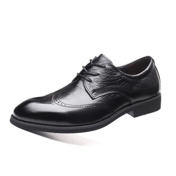 dress shoes higher 6 cm men elevator genuine leather brogue mens pointed toe business formal wear derby, Black
dress shoes higher 6 cm men elevator genuine leather brogue mens pointed toe business formal wear derby, Black