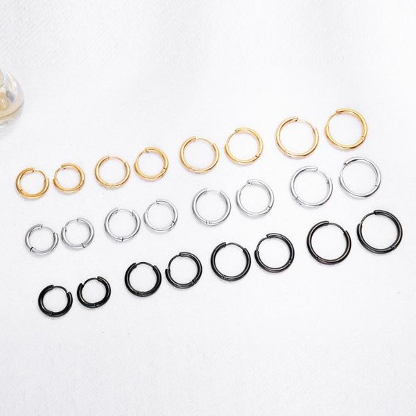 hoop & huggie jhsl 4 size small earrings for men women stainless steel black silver color fashion jewelry dropship, Golden;silver
hoop & huggie jhsl 4 size small earrings for men women stainless steel black silver color fashion jewelry dropship, Golden;silver