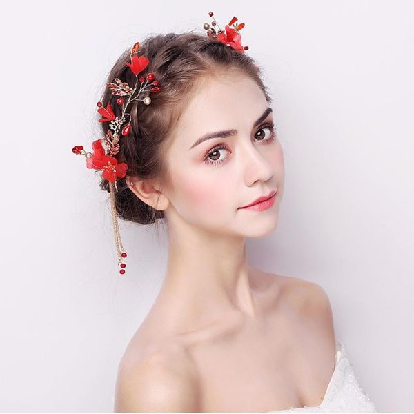 bridal headwear red 2021 new rose wedding dress handmade hair accessories tassel hairheads rhinestone beaded jewelry ornaments, Golden;silver
bridal headwear red 2021 new rose wedding dress handmade hair accessories tassel hairheads rhinestone beaded jewelry ornaments, Golden;silver