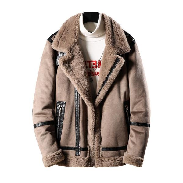 men's jackets winter thicker fur one plus velvet thick jacket lamb wool short cotton coat men big size m-5xl, Black;brown
men's jackets winter thicker fur one plus velvet thick jacket lamb wool short cotton coat men big size m-5xl, Black;brown