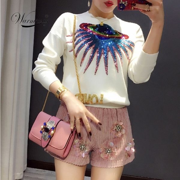 warmsway autumn ufo planet sequins letters knit pullovers female sweater jumper long sleeve loved letter sweater c-010 210203, White;black
warmsway autumn ufo planet sequins letters knit pullovers female sweater jumper long sleeve loved letter sweater c-010 210203, White;black