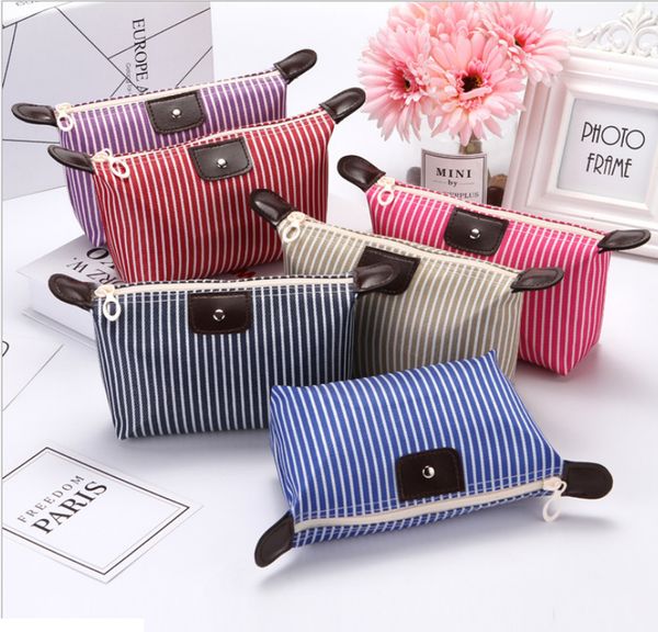 striped cosmetic bag foldable dumplings bag large capacity ladies storage bag travel makeup bags, Black
striped cosmetic bag foldable dumplings bag large capacity ladies storage bag travel makeup bags, Black