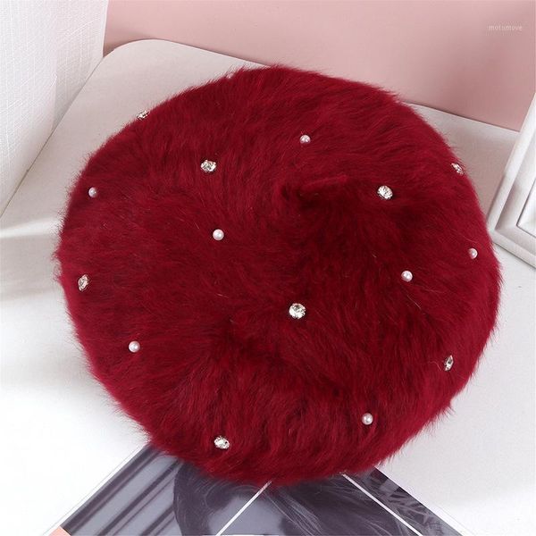 beanie/skull caps 2021 fall winter fur beret fashion joker pearl and diamond plush hat bonnets for women hats beanie1, Blue;gray
beanie/skull caps 2021 fall winter fur beret fashion joker pearl and diamond plush hat bonnets for women hats beanie1, Blue;gray