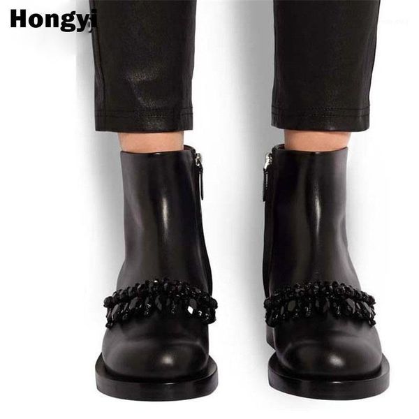 boots women round toe winter boots side zip crystal platform low heeled ankle for women shoes1, Black
boots women round toe winter boots side zip crystal platform low heeled ankle for women shoes1, Black