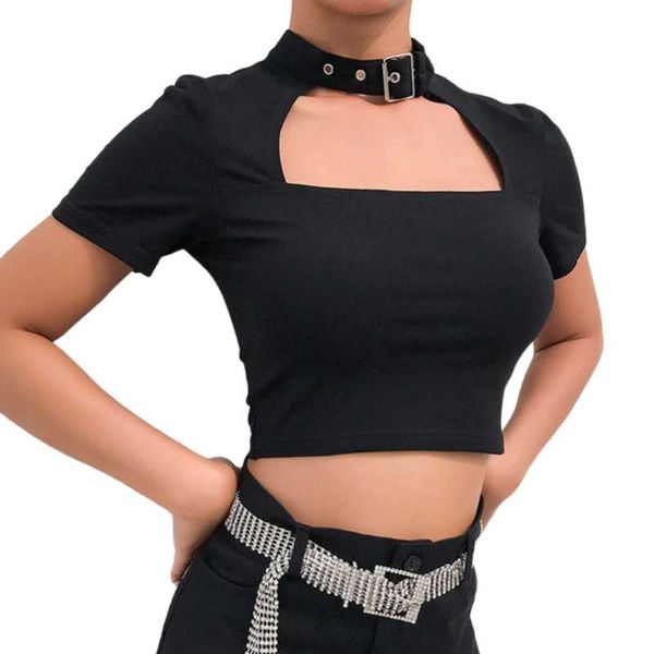 women's t-shirt summer harajuku punk club gothic streetwear women t-shirts beach goth casual ladies hollow slim solid female tees, White
women's t-shirt summer harajuku punk club gothic streetwear women t-shirts beach goth casual ladies hollow slim solid female tees, White