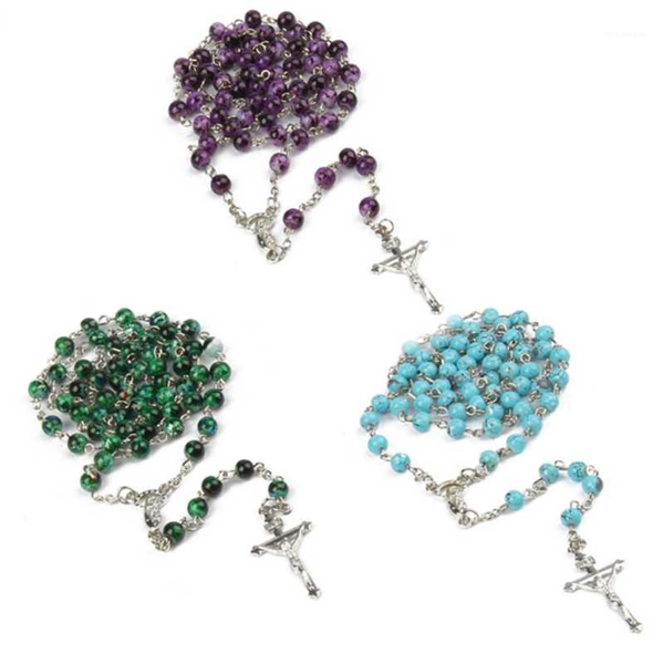 pendant necklaces 6mm fashion christian catholic cross virgin holy christ necklace for men women rosary prayer beaded jewelry1, Silver
pendant necklaces 6mm fashion christian catholic cross virgin holy christ necklace for men women rosary prayer beaded jewelry1, Silver