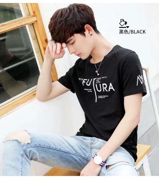 summer short sleeve t-shirt men's round neck korean version slim clothes trend printing student sympathizes with men, White;black
summer short sleeve t-shirt men's round neck korean version slim clothes trend printing student sympathizes with men, White;black