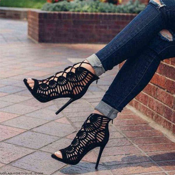 summer sandals cross-tied boots women new hollow peep toe high heels shoes woman stiletto2022, Black
summer sandals cross-tied boots women new hollow peep toe high heels shoes woman stiletto2022, Black