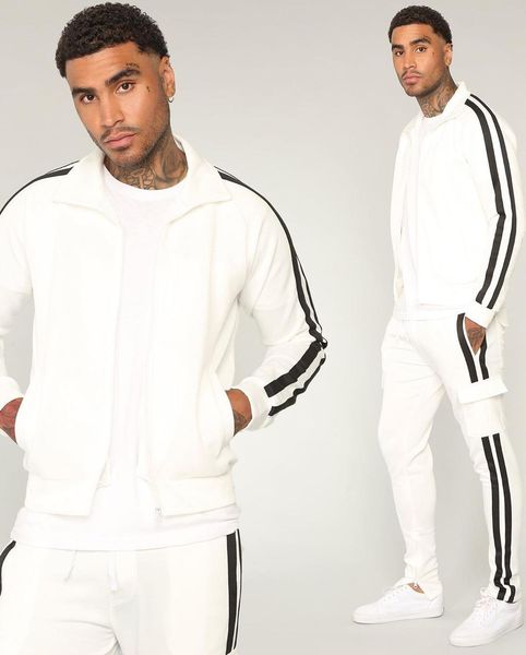 new 2020 autumn winter men's sweatsuit sets 2 piece zipper jacket track suit pants casual tracksuit men sportswear set clothes, Gray
new 2020 autumn winter men's sweatsuit sets 2 piece zipper jacket track suit pants casual tracksuit men sportswear set clothes, Gray