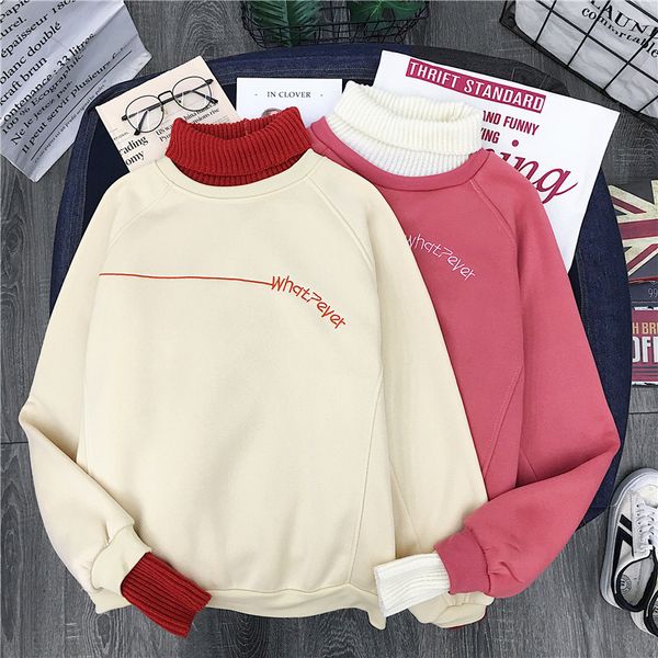 autumn women sweatshirt hoodie korean ulzzang harajuku patchwork wool pullover sweatshirts female fleece long sleeve hoodies t200727, Black
autumn women sweatshirt hoodie korean ulzzang harajuku patchwork wool pullover sweatshirts female fleece long sleeve hoodies t200727, Black
