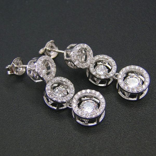 925 sterling silver three 2021 moving cz stone stud earrings dancing diamond dancing cz jewelry women's long earrings for, Golden;silver
925 sterling silver three 2021 moving cz stone stud earrings dancing diamond dancing cz jewelry women's long earrings for, Golden;silver