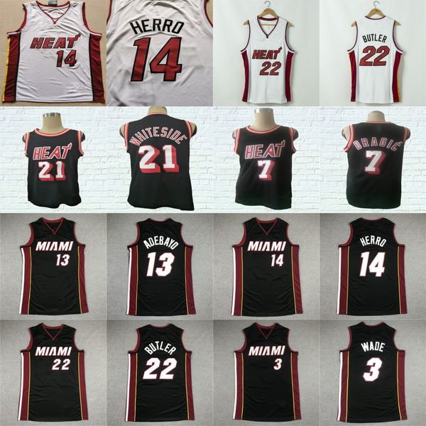 dwyane 3 wade jersey jimmy 22 butler tyler 14 adebayo herro goran 7 dragic hassan 21 whiteside alonzo 33 mourning college baseketball jersey, Black
dwyane 3 wade jersey jimmy 22 butler tyler 14 adebayo herro goran 7 dragic hassan 21 whiteside alonzo 33 mourning college baseketball jersey, Black