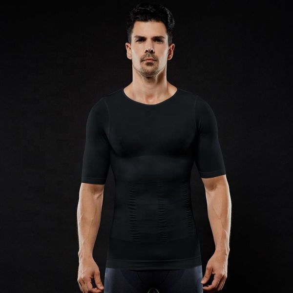 men body shaper shapewear sports bodybuild slim fit t shirt underwear fitness sweat slimming compression t-shirt for yoga, White;red
men body shaper shapewear sports bodybuild slim fit t shirt underwear fitness sweat slimming compression t-shirt for yoga, White;red