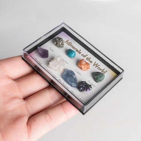 8pcs/box natural raw specimen stone quartz crystal pyrite geode for education at home collection 8pcs/box qylnto, Black
8pcs/box natural raw specimen stone quartz crystal pyrite geode for education at home collection 8pcs/box qylnto, Black