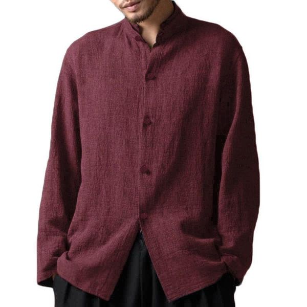 mens cotton linen blouse long sleeve baggy buttons solid color casual loose holiday shirts stand collar shirt 4xl 5xl, White;black
mens cotton linen blouse long sleeve baggy buttons solid color casual loose holiday shirts stand collar shirt 4xl 5xl, White;black