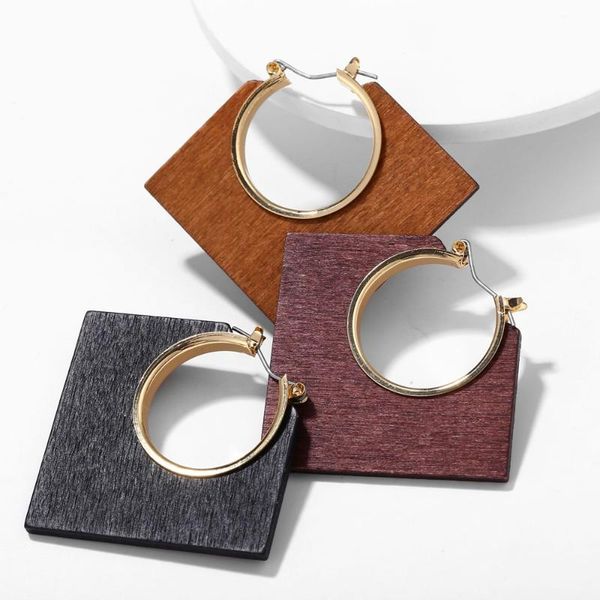 ins fashion trendy square wooden creative retro classic brown geometric earrings valentine's day christmas anniversary gift, Golden;silver
ins fashion trendy square wooden creative retro classic brown geometric earrings valentine's day christmas anniversary gift, Golden;silver