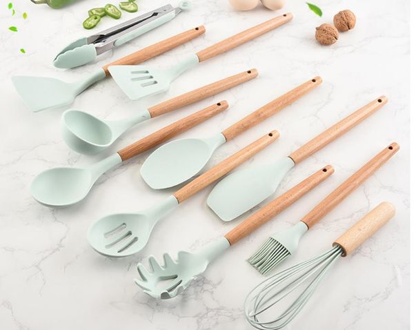 wooden handle sile kitchenware set cooking spoon shovel sile kitchenware set non-stick pan shovel spoon jllsoa insyard
wooden handle sile kitchenware set cooking spoon shovel sile kitchenware set non-stick pan shovel spoon jllsoa insyard