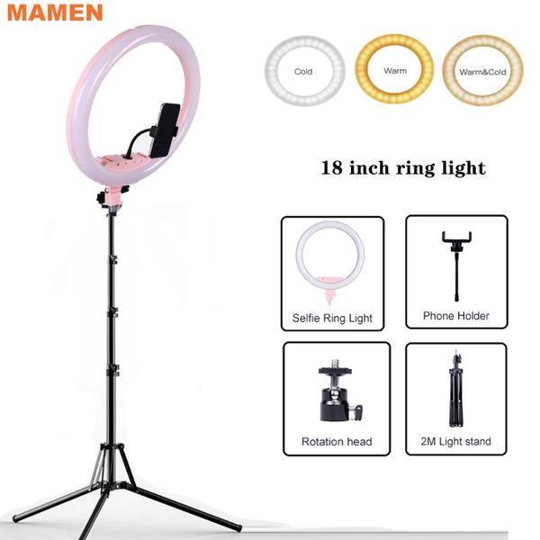 mamen 18 inch 12 selfie ring light 45cm led pgraphy lighting video studio for youtube live streaming camera with tripod
mamen 18 inch 12 selfie ring light 45cm led pgraphy lighting video studio for youtube live streaming camera with tripod