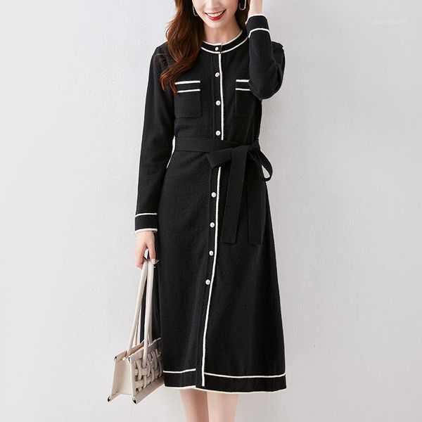 casual dresses 2021 spring autumn knitted elegant women dress trendy round neck fashion female sweater loose basic midi dress1, Black;gray
casual dresses 2021 spring autumn knitted elegant women dress trendy round neck fashion female sweater loose basic midi dress1, Black;gray