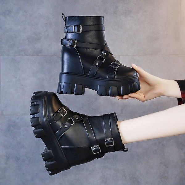 boots rimocy chunky platform ankle for women height increasing metal buckle black short woman autumn winter punk booties
boots rimocy chunky platform ankle for women height increasing metal buckle black short woman autumn winter punk booties