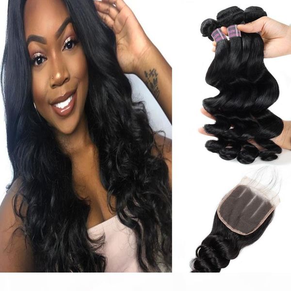ishow 28" curly body virgin hair extensions loose deep wave 3 4pcs with lace closure straight human hair bundles with closure, Black
ishow 28" curly body virgin hair extensions loose deep wave 3 4pcs with lace closure straight human hair bundles with closure, Black
