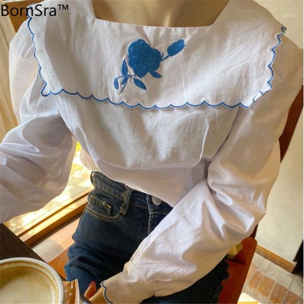 bornsra white women's chic all match elegance 2020 shirts waist-controlled sweet gentle fresh sweet high waist blouses1
bornsra white women's chic all match elegance 2020 shirts waist-controlled sweet gentle fresh sweet high waist blouses1