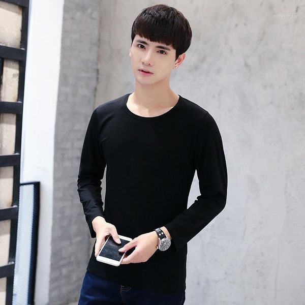 a547 long-sleeved t-shirt men spring new style korean-style crew neck trend versatile thin slim fit base shirt on clothes1, White;black
a547 long-sleeved t-shirt men spring new style korean-style crew neck trend versatile thin slim fit base shirt on clothes1, White;black