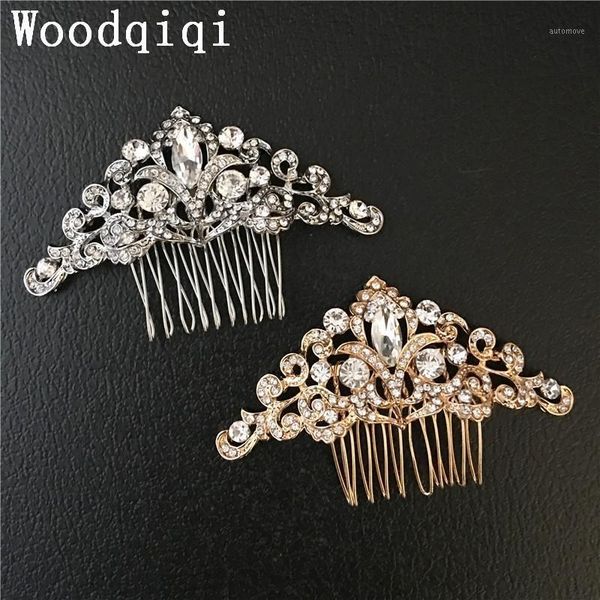 woodqiqi 1pc bridal wedding hairpins floral crystal bridesmaid hair combs princess1, Golden;silver
woodqiqi 1pc bridal wedding hairpins floral crystal bridesmaid hair combs princess1, Golden;silver