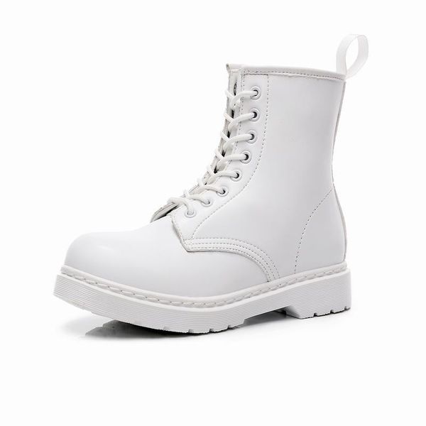 women genuine leather white ankle women's spring winter woman mujer boots a82k, Black
women genuine leather white ankle women's spring winter woman mujer boots a82k, Black