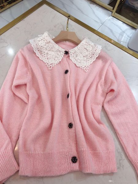20 autumn winter new collection sweet lace petal collar knit cardigan pink wool blouse jacket woman, White;black
20 autumn winter new collection sweet lace petal collar knit cardigan pink wool blouse jacket woman, White;black