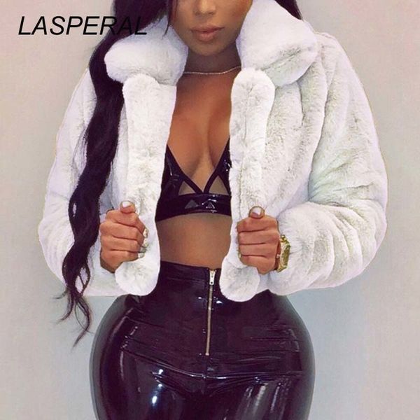 lasperal winter warm fluffy faux fur coats jackets women furry fake fur cropped jackets turn down collar open front overcoats y200109, Black
lasperal winter warm fluffy faux fur coats jackets women furry fake fur cropped jackets turn down collar open front overcoats y200109, Black