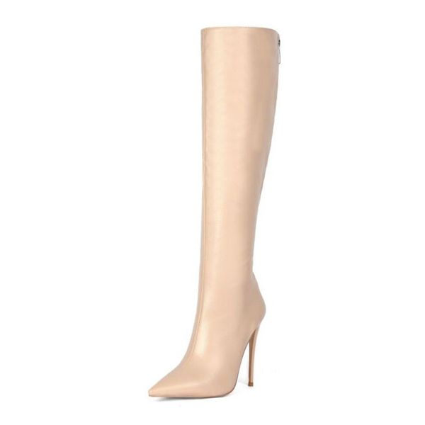 taoffen 4 colors pointed toe over the knee boots zipper luxury high heel shoes women footwear botas size 34-45, Black
taoffen 4 colors pointed toe over the knee boots zipper luxury high heel shoes women footwear botas size 34-45, Black