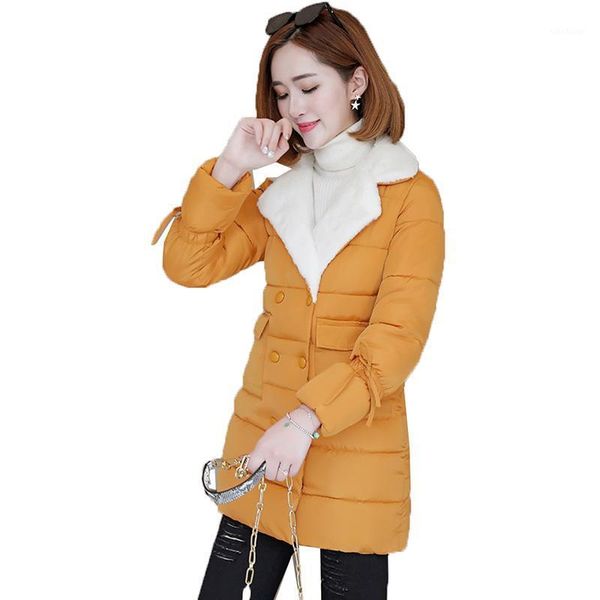 women's down & parkas cotton padded 2021 winter jackets women's coat mid-long korea style suit collar yellow black casual outwear1
women's down & parkas cotton padded 2021 winter jackets women's coat mid-long korea style suit collar yellow black casual outwear1