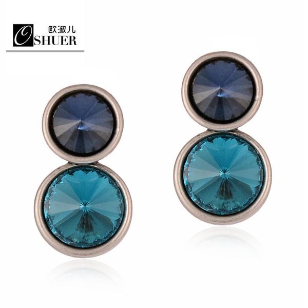 oshuer new fashion korean crystal stud earrings bijoux women earrings flower fashion jewelry for women accessories, Golden;silver
oshuer new fashion korean crystal stud earrings bijoux women earrings flower fashion jewelry for women accessories, Golden;silver