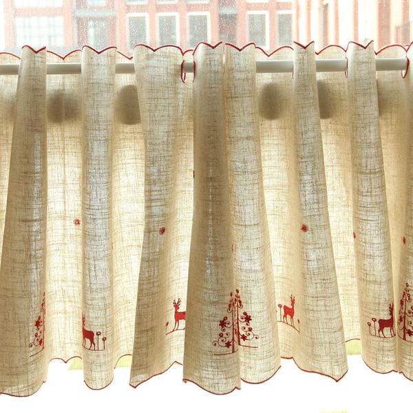 pastoral shade kitchen curtains deer embroideried coffee shop half curtain door cortina short panel drapes valance for christmas
pastoral shade kitchen curtains deer embroideried coffee shop half curtain door cortina short panel drapes valance for christmas