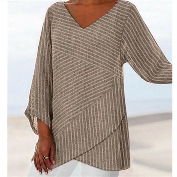 new womens v neck stripe long sleeve loose shirt ladies asymmetric blouses vintage tunic ladies boho clothing 2019, White
new womens v neck stripe long sleeve loose shirt ladies asymmetric blouses vintage tunic ladies boho clothing 2019, White