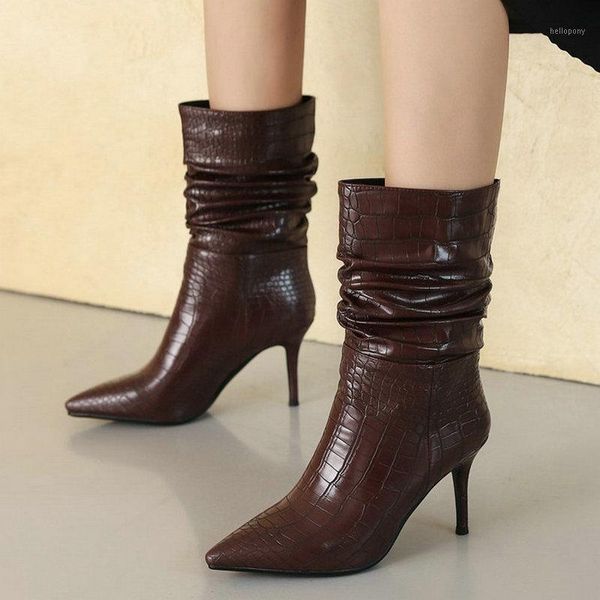 winterautumn women shoes fashion artificial crocodile pattern pointed toe ladies ankle boots stilettos foldable western boots1, Black
winterautumn women shoes fashion artificial crocodile pattern pointed toe ladies ankle boots stilettos foldable western boots1, Black