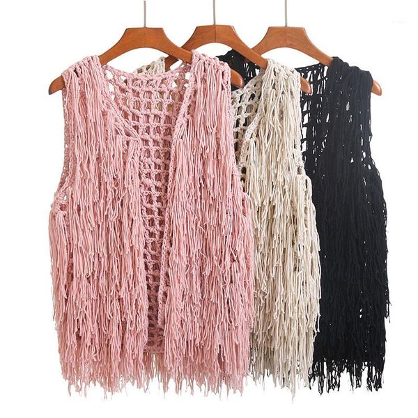women's vests pink black solid tassel hollow knit knitwear cardigans women vintage korean fashion outwear coat sleeveless tank autumn s, Black;white
women's vests pink black solid tassel hollow knit knitwear cardigans women vintage korean fashion outwear coat sleeveless tank autumn s, Black;white